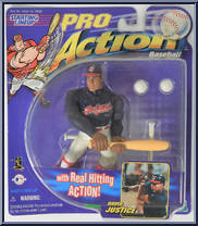 David Justice from Starting Lineup - Pro Action - Baseball manufactured by Kenner [Front]