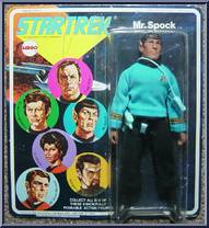 Mr. Spock from Star Trek - Series 2 manufactured by Mego [White Letters on Card]