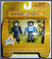 Ambassador Sarek / Dress Uniform Spock from Star Trek - Minimates - 2" Scale - Series 3 manufactured by Diamond Select [Front]
