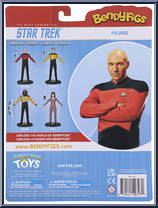 Picard (Next Generation) from Star Trek - Bendyfigs manufactured by Noble Toys [Back]
