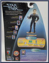 Lt. Commander Data from Star Trek - Exclusives - 5" Scale manufactured by Playmates [Back]