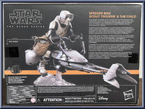 Speeder Bike Scout Trooper (with the Child) from Star Wars - Black Series (2020) - Mandalorian manufactured by Hasbro [Back]