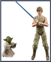 Luke Skywalker & Yoda (Jedi Training) from Star Wars - Black Series - 40th Anniversary - Deluxe manufactured by Hasbro [Loose]