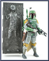 Boba Fett and Han Solo in Carbonite from Star Wars - Black Series - Red - 6" Scale - Exclusives manufactured by Hasbro [Loose]