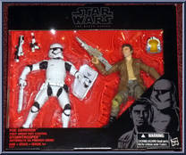 Poe Dameron & First Order Riot Control Stormtrooper from Star Wars - Black Series - Red - 6" Scale - Exclusives manufactured by Hasbro [Front]