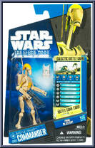 Battle Droid Commander from Star Wars - Clone Wars (2008) - Battle Game Cards manufactured by Hasbro [Front]