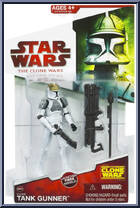 Clone Tank Gunner from Star Wars - Clone Wars (2008) - White / Red Cards manufactured by Hasbro [Front]