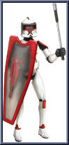 Riot Control Clone Trooper from Star Wars - Clone Wars (2008) - Battle Game Cards manufactured by Hasbro [Loose]