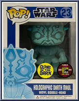 Holographic Darth Maul (Glows in the Dark) from Star Wars - Pop! Vinyl Figures manufactured by Funko [Front]