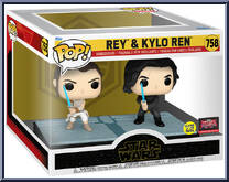 Rey & Kylo Ren (Glows in the Dark) from Star Wars - Pop! Moments manufactured by Funko [Front]