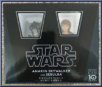 Anakin Skywalker and Sebulba from Star Wars - Mini-Busts manufactured by Gentle Giant [Front]