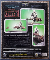 Scout Trooper and Speeder Bike from Star Wars - Statues manufactured by Gentle Giant [Back]