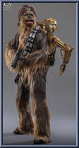 Chewbacca with Disassembled C-3PO Action Figure