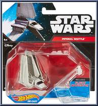 Imperial Shuttle from Star Wars - Hot Wheels Starships - Black Card / White Letters manufactured by Mattel [Front]