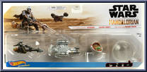 Speeder / Razor Crest / Hover Pram from Star Wars - Hot Wheels Starships - 3-Packs manufactured by Mattel [Front]
