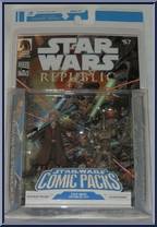 Anakin Skywalker / Assassin Droid (Republic) from Star Wars - Legacy Collection - Comic Packs - Blue / White Packaging manufactured by Hasbro [Front]