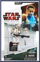 Clone Commander Cody from Star Wars - Legacy Collection - Red / White Cards manufactured by Hasbro [Front]
