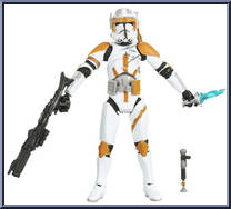 Clone Commander Cody from Star Wars - Legacy Collection - Red / White Cards manufactured by Hasbro [Loose]