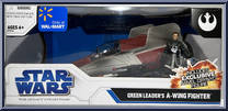 Green Leader's A-Wing Fighter from Star Wars - Legacy Collection - Vehicles manufactured by Hasbro [Front]