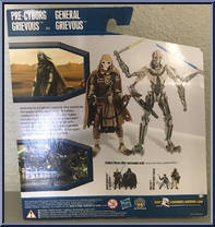 Pre-Cyborg Grievous to General Grievous from Star Wars - Legacy Collection - Legacy of the Dark Side manufactured by Hasbro [Back]