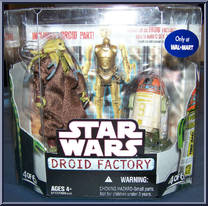 Kit Fisto and R4-H5 from Star Wars - Legacy Collection - Wal-Mart - C-3PX manufactured by Hasbro [Front]