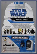 Leektar & Nippet from Star Wars - Legacy Collection - Blue / White Cards manufactured by Hasbro [Back]