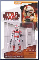 Shocktrooper from Star Wars - Legacy Collection - Red / White Cards - Saga Legends manufactured by Hasbro [Front]