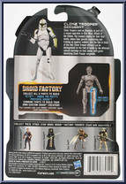 Clone Trooper Sergeant from Star Wars - Legacy Collection - Droid Factory - TC-70 Droid Factory manufactured by Hasbro [Back]