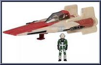 A-Wing (Light Armor) from Star Wars - Micro Galaxy Squadron - Series 4 manufactured by Jazwares [Loose]