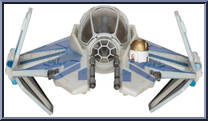 Aayla Secura's Jedi Interceptor (Light Armor) from Star Wars - Micro Galaxy Squadron - Series 3 manufactured by Jazwares [Loose]