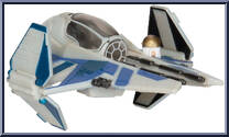 Aayla Secura's Jedi Interceptor (Light Armor) from Star Wars - Micro Galaxy Squadron - Series 3 manufactured by Jazwares [Loose]