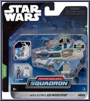 Aayla Secura's Jedi Interceptor (Light Armor) from Star Wars - Micro Galaxy Squadron - Series 3 manufactured by Jazwares [Front]