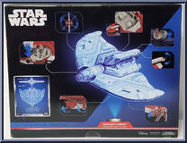 Ahsoka Tano's T-6 Shuttle (Dreadnaught Class) from Star Wars - Micro Galaxy Squadron - Exclusives manufactured by Jazwares [Back]