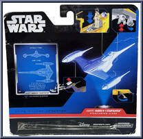 Anakin's Naboo N-1 Starfighter (Starfighter Class) from Star Wars - Micro Galaxy Squadron - Exclusives manufactured by Jazwares [Back]