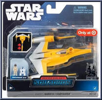 Anakin's Naboo N-1 Starfighter (Starfighter Class) from Star Wars - Micro Galaxy Squadron - Exclusives manufactured by Jazwares [Front]