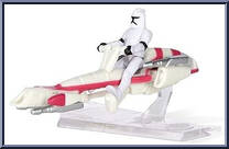 BARC Speeder Bike with Clone Trooper (Scout Class) from Star Wars - Micro Galaxy Squadron - Mystery - Series 2 manufactured by Jazwares [Loose]