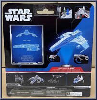 Dark Empire E-Wing (Light Armor) from Star Wars - Micro Galaxy Squadron - Series 6 manufactured by Jazwares [Back]