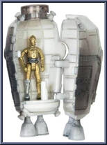 Escape Pod with C-3PO (Scout Class) from Star Wars - Micro Galaxy Squadron - Mystery - Series 4 manufactured by Jazwares [Loose]