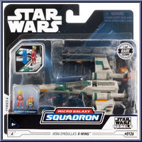 Hera Syndulla's X-Wing (Starfighter Class) from Star Wars - Micro Galaxy Squadron - Series 6 manufactured by Jazwares [Front]