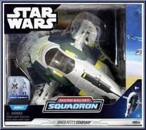 Jango Fett's Starship (Starship Class) from Star Wars - Micro Galaxy Squadron - Series 2 manufactured by Jazwares [Front]