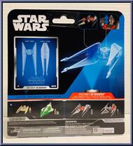 Kylo Ren's TIE Whisper (Light Armor) from Star Wars - Micro Galaxy Squadron - Series 7 manufactured by Jazwares [Back]