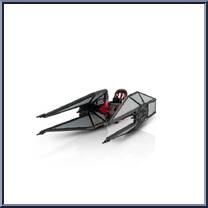Kylo Ren's Tie Whisper (Destroyed) (Light Armor) from Star Wars - Micro Galaxy Squadron - Series 7 manufactured by Jazwares [Loose]