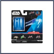 Kylo Ren's Tie Whisper (Destroyed) (Light Armor) from Star Wars - Micro Galaxy Squadron - Series 7 manufactured by Jazwares [Back]