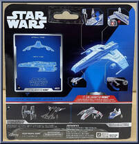 Lt. Callahan’s E-Wing (Light Armor) from Star Wars - Micro Galaxy Squadron - Series 6 manufactured by Jazwares [Back]