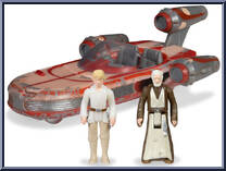Luke Skywalker's Landspeeder (Light Armor) from Star Wars - Micro Galaxy Squadron - Series 4 manufactured by Jazwares [Loose]