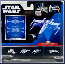 Luke Skywalker's X-Wing (Starfighter Class) from Star Wars - Micro Galaxy Squadron - Series 6 manufactured by Jazwares [Back]