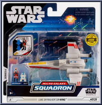 Luke Skywalker's X-Wing (Starfighter Class) from Star Wars - Micro Galaxy Squadron - Series 6 manufactured by Jazwares [Front]