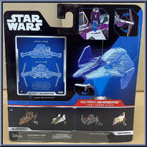 Mace Windu’s Jedi Interceptor (Light Armor) from Star Wars - Micro Galaxy Squadron - Series 5 manufactured by Jazwares [Back]