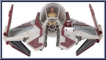 Obi-Wan Kenobi's Jedi Interceptor (Light Armor) from Star Wars - Micro Galaxy Squadron - Series 3 manufactured by Jazwares [Loose]