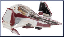 Obi-Wan Kenobi's Jedi Interceptor (Light Armor) from Star Wars - Micro Galaxy Squadron - Series 3 manufactured by Jazwares [Loose]